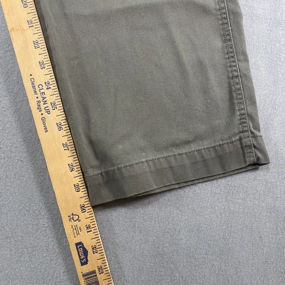 RedHead Cargo Pants Mens Green Cotton Stretch Straight Leg 42x30 Outdoor Hiking